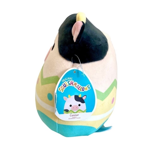 NEW Squishmallow Connor Cow Easter Egg Collectable Plushie 8” green yellow pink - Picture 5 of 8